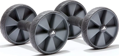 Ролики для пресса Adidas Core Rollers черные унисекс для тренировок кор-роллинг и фитнеса