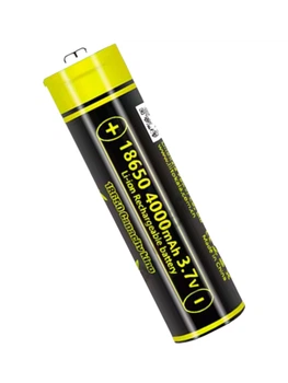 Аккумулятор литий-ионный Li-Ion 18650 4000 мАч 12А высокоемкий без защиты 3.7V