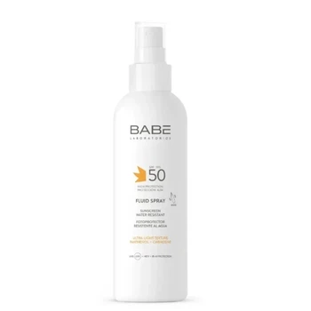 Сонцезахисний водостійкий флюїд‑спрей для тіла SPF 50 BABE Laboratorios 200 мл