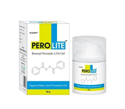 Гель от акне elegant perolite gel 2,5% benzoyl peroxide 30 г