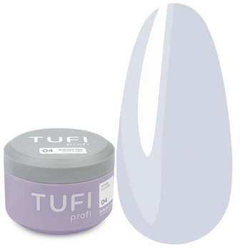 Гель для наращивания TUFI profi Builder Gel №04 White Crystal 30 мл