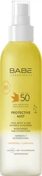 Сонцезахисний невидимий спрей-міст SPF 50 для обличчя, тіла та волосся BABE Laboratorios Protective Mist Invisible Sunscreen 150 м