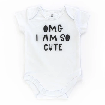 Боді-човник для малюків з принтом SO CUTE Dexter`s 68 Білий (104212-68-sm)