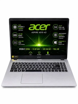 Ноутбук Acer Aspire A515-43 15.6” Full HD / AMD Ryzen 3 3200U / 10GB RAM / SSD 256GB / Radeon Vega 3 / Windows 11 - Б/В