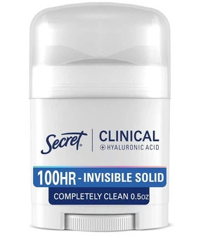 Твердий антиперспірант Secret Completely Clean Women Invisible Solid Clinical на 100 годин захисту, 14 г