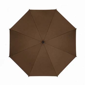 Зонт Lesko H11 Dark Brown от дождя большой классический