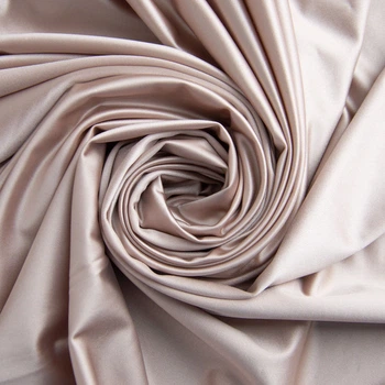 Тканина трикотаж SILKY 160 г/м2 ширина 175 см преміальна блискуча тканина для легінсів і топів беж/пудровий м.п.