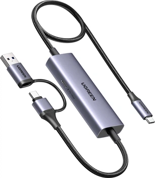 Конвертор сигнала Ugreen CM725 USB-C/USB-A Video Capture Card Gray (UGR-65856)
