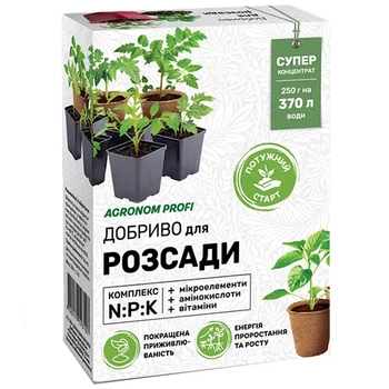 Удобрение Kvitofor Agronom Profi для рассады 250 г (68954)