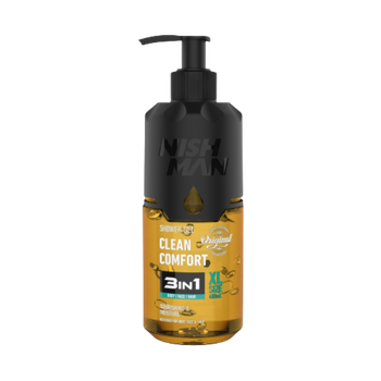Nishman 3 в 1 Clean Comfort - гель для душа, волос и лица 480 мл