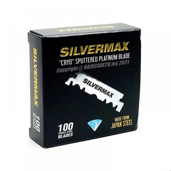 Лезвия половинки Silvermax 100 Single Edge Platinum Razor Blades 100 шт