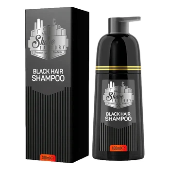 Шампунь-фарба для волосся та бороди The Shave Factory Black Shampoo, чорний 400мл