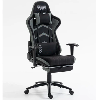 Геймерское кресло VR Racer Expert Textile Craft черный/серый (механизм Tilt с функцией Relax/пластик/ткань) (555776)