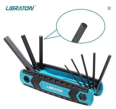 Набір складних шестигранних ключів Libraton 8-в-1 Hex Allen Key Set 1.5–8 мм, CR-V сталь
