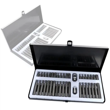 Набір біт Kraft&Dele KD10220 Torx Hex Spline 40 шт у металевому кейсі (KD10220)