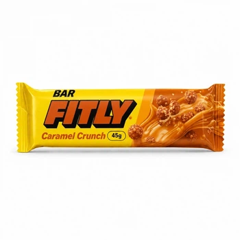 Углеводный батончик Fitly Bar No Added Sugar, 45 грамм - Карамель-кранч