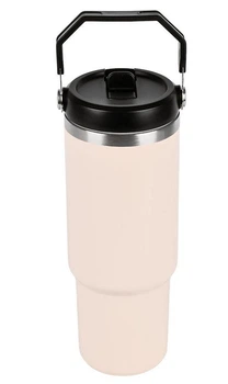 Термокухоль Travel Cup 900 мл з ручкою та кришкою-поїлкою Beige