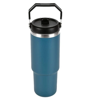Термокухоль Travel Cup 900 мл з ручкою та кришкою-поїлкою Blue