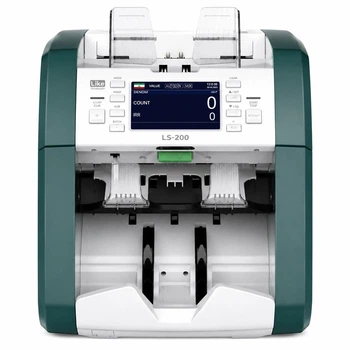 Автоматический сортировщик банкнот LikeSys LS-200F Fitness с подсчётом суммы, проверкой подлинности, сортировкой по номиналу, ориентации и состоянию купюр