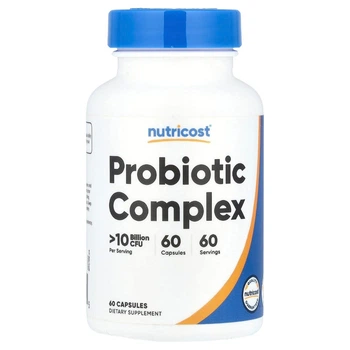 Комплекс пробиотиков, 10 млрд КОЕ, Probiotic Complex, Nutricost, 60 капсул