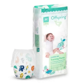 Підгузки-трусики дитячі Offspring Розмір M 6-11 кг 42 шт. в упаковці, Літери