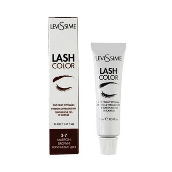 Краска для бровей и ресниц LeviSsime Lash Color No3.7 Brown/Коричневая 15мл