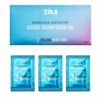 Состав для ламинирования Zola Color Lab Volume Blue Fixer No02, 1 мл х 3шт
