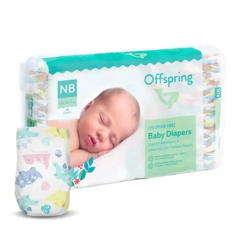 Підгузки дитячі Offspring Розмір NB до 4 кг 56 шт. в упаковці, Діноленд