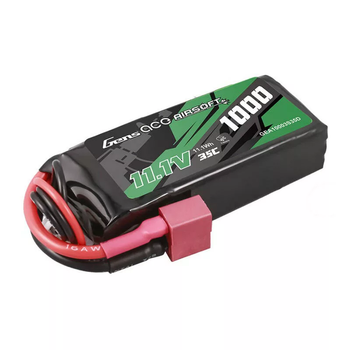 Акумулятор Gens ace 35C 1000mAh 3S1P 11.1V LiPo для страйкболу з роз'ємом T-Deans