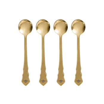 Набір із 4 золотих чайних ложок Bialetti x Bridgerton BRID005