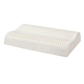 Подушка Paratex Particle Massage Wave Латекс Анатомічна Двостороння Масажна 60х40х11-9 см White