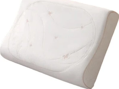 Подушка Shuixing Home Textile ортопедическая латексно-шелковая антибактериальная 40х60х10/12 см