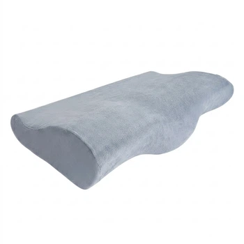 Подушка Aeromax Memory foam Ортопедична з ефектом пам'яті 51х29х10/6 см Фігурна форма метелика зі знімним чохлом