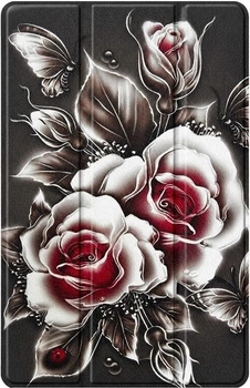 Чохол для планшета Samsung Galaxy Tab S10 Lite SM-X400/406 10.9" BeCover Smart Case Black Rose (BC_715924)