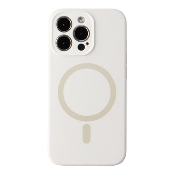 Чохол Premium Glow Silicone Case Full Camera with Magsafe для iPhone 13 Pro Max White