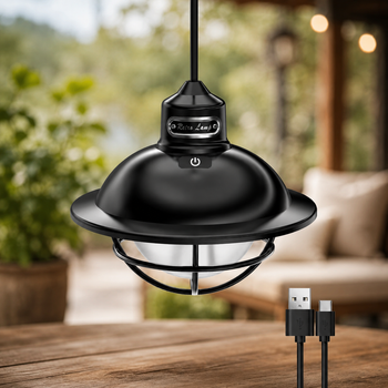 Лампа-фонарь подвесная SSP-10/LY13 / Аккумуляторный ретро LED-светильник / Лампа для кемпинга с USB-зарядкой