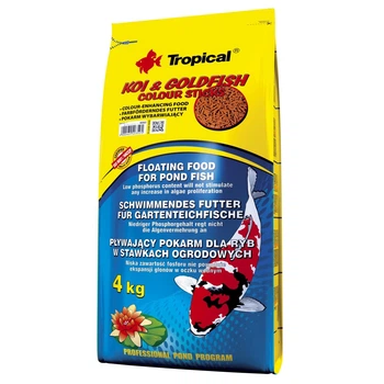 Сухой корм для прудовых рыб Tropical Koi Goldfish Colour Sticks палочки 4 кг/50 л