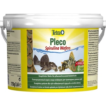 Сухой корм для травоядных донных рыбок пластинки 1,75 кг/3,6 л Tetra Pleco Spirulina Wafers