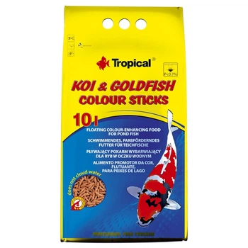 Сухой корм для прудовых рыб Tropical Koi Goldfish Colour Sticks палочки 800 г/10 л