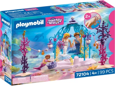 Набір іграшок Playmobil Mermaid Підводне весілля 99 деталей 72104 (4008789721044)