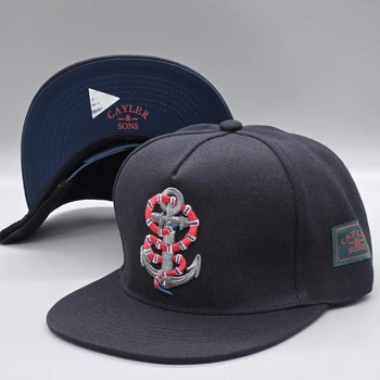 Кепка сніпбек SnapBack чорна sayler&ses якір