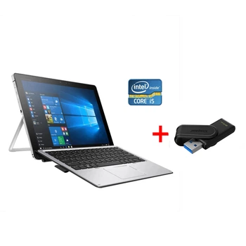 Нетбук-трансформер HP Elite x2 1012 G2 / 12.3" (2736x1824) IPS Touch / Intel Core i5-7300U (2 (4) ядер по 2.6 - 3.5 GHz) / 8 GB DDR3 / 256 GB SSD / Intel HD Graphics 620 / WebCam / Win 10 Pro б/у + Подарок Флеш-накопитель Kingston 64GB