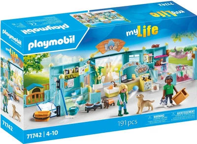 Zestaw zabawek Playmobil My Life Hotel dla zwierząt 191 element (71742) (4008789717429)
