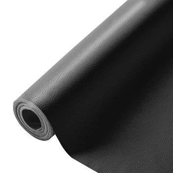 Самоклеящаяся экокожа 137х300 см 0,5 мм Черный PVC PU