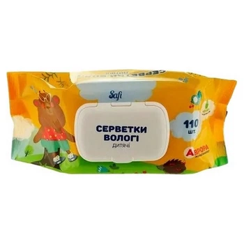 Салфетки влажные детские Safi Микс клапан 110 шт/уп - 432024