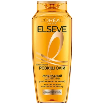Шампунь для сухих волос LOREAL ELSEVE Роскошное масло, 400 мл - 709606