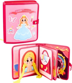Сенсорная книжечка LeanToys из мягкого фетра Маленькая принцесса 09586 (5905991095866)