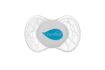 Пустушка дитяча симетрична Nuvita Air NV0020 від 0 місяців силіконова Біло блакитна