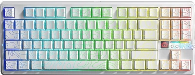 Клавіатура бездротова Aula F87 Pro V2 Leobog Star Vector Wireless/Bluetooth/USB White Contour (AUF87PV2-W-SV-E)