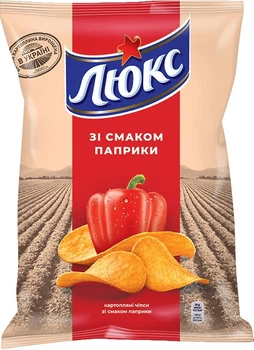 Люкс Чіпси Паприка 125г.